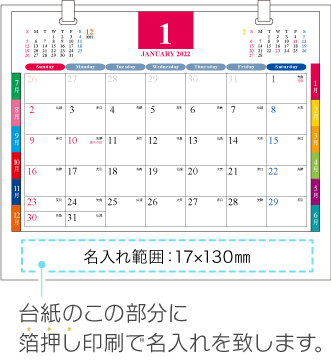 名入れ仕様について