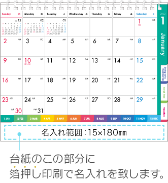 名入れ仕様について