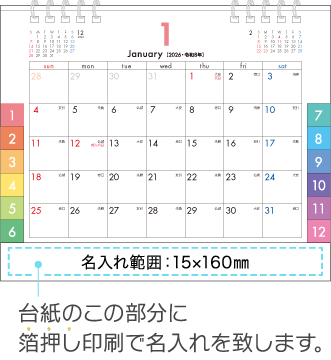 名入れ仕様について