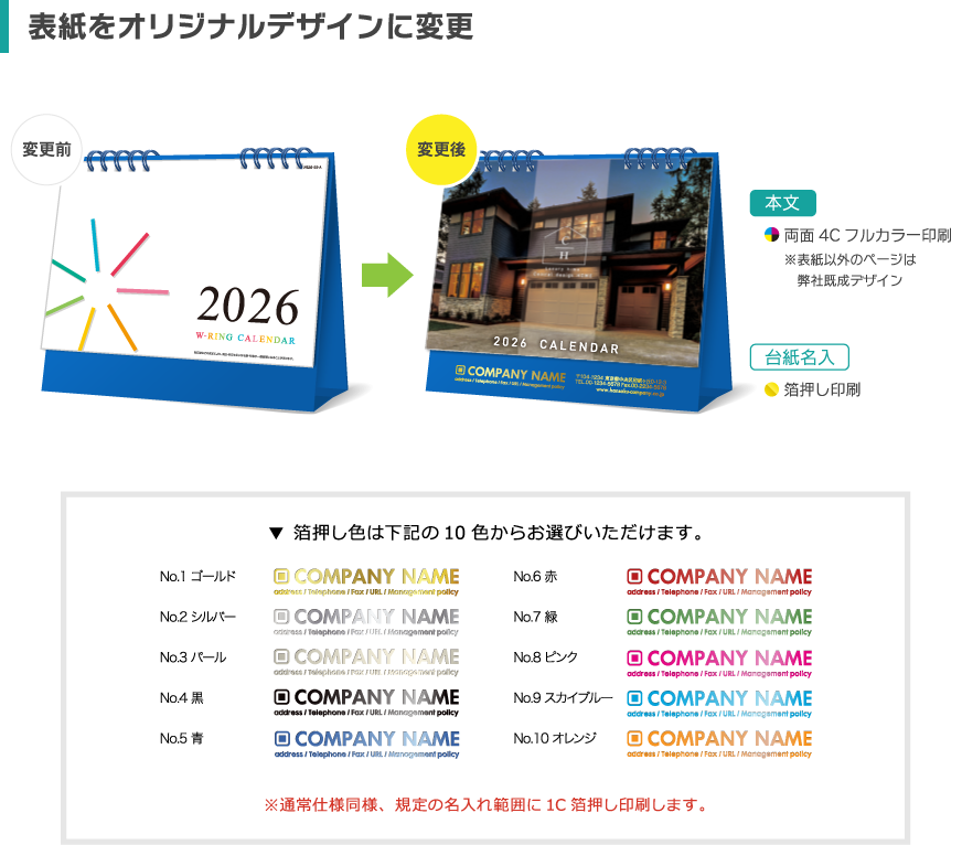 表紙を変更