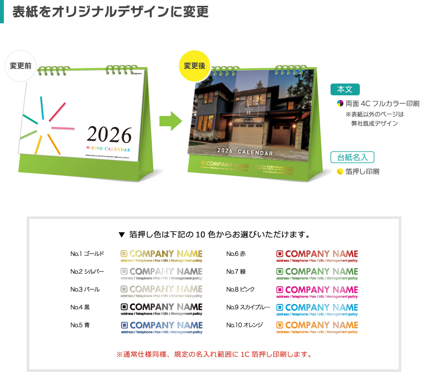 表紙を変更