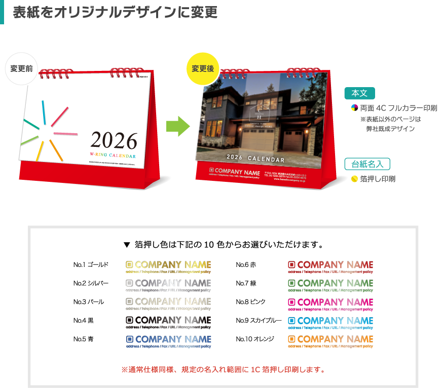 表紙を変更