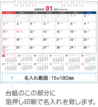 名入れ仕様について