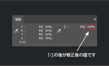 数値を手動で入力し直す方法step4