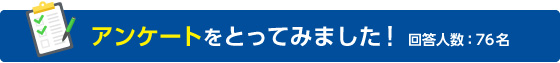 アンケートをとってみました