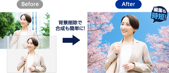 背景削除サンプル