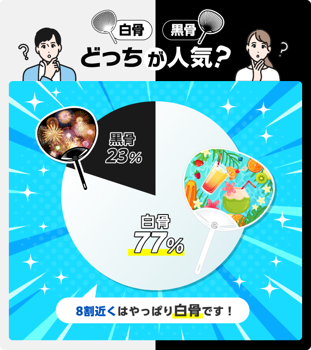 白骨・黒骨 どっちが人気？